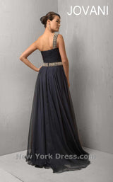 8 of 11 Jovani 6919 Navy/Silver