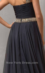 10 of 11 Jovani 6919 Navy/Silver