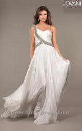 5 of 11 Jovani 6919 White/Silver