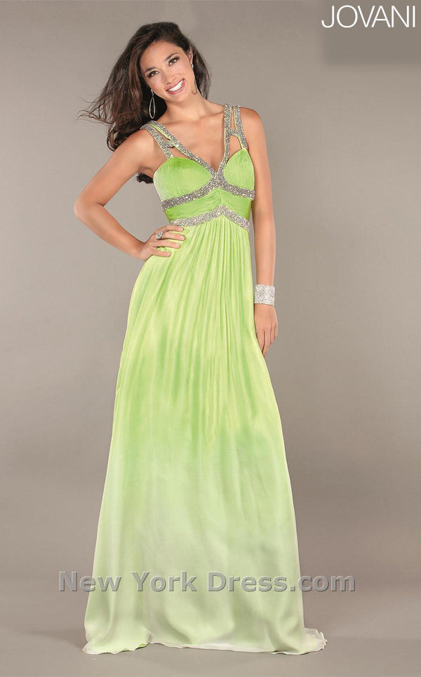 Jovani 7050 Lime Ombre