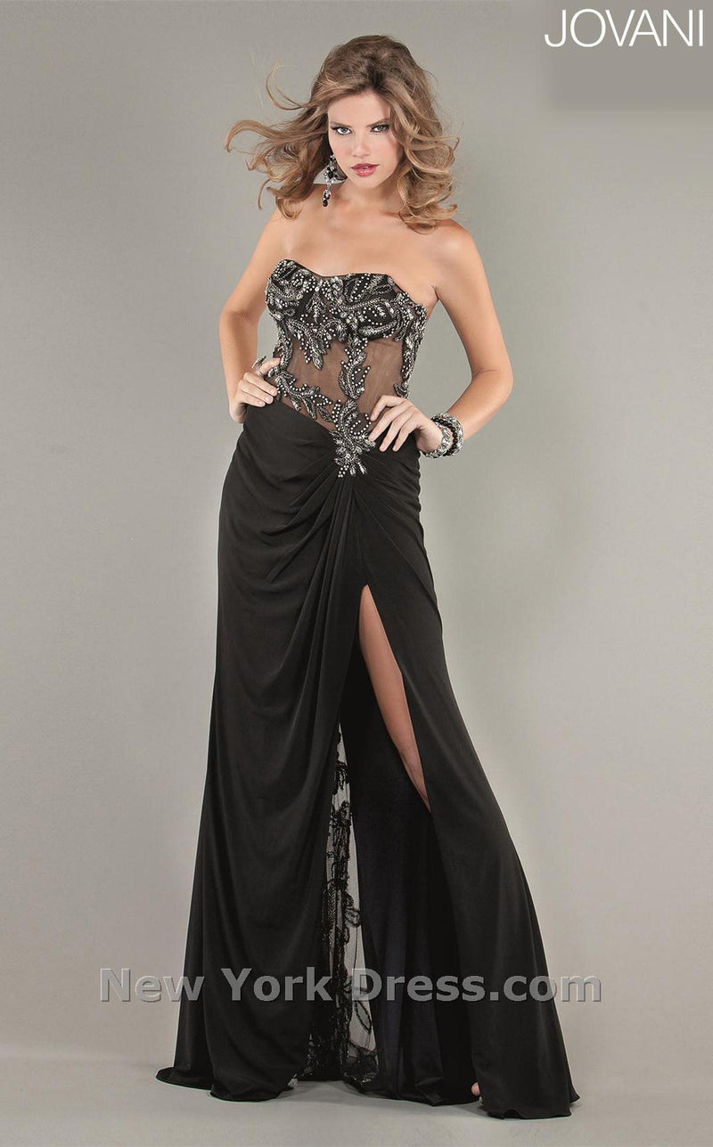 Jovani 7055 Black/Silver