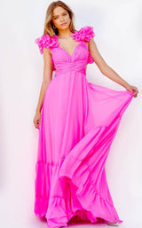 1 of 2 Jovani 23322 Hot-Pink