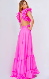 2 of 2 Jovani 23322 Hot-Pink