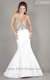 1 of 2 Jovani 6727 White