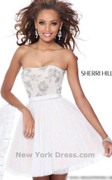 2 of 2 Sherri Hill 21150 Ivory