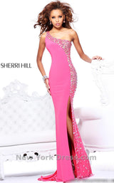 1 of 2 Sherri Hill 21160 Fuchsia