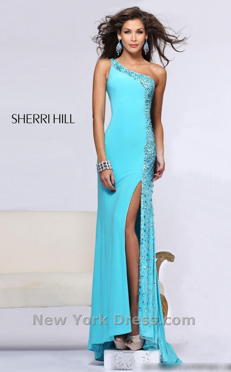 Sherri Hill 21160 Aqua