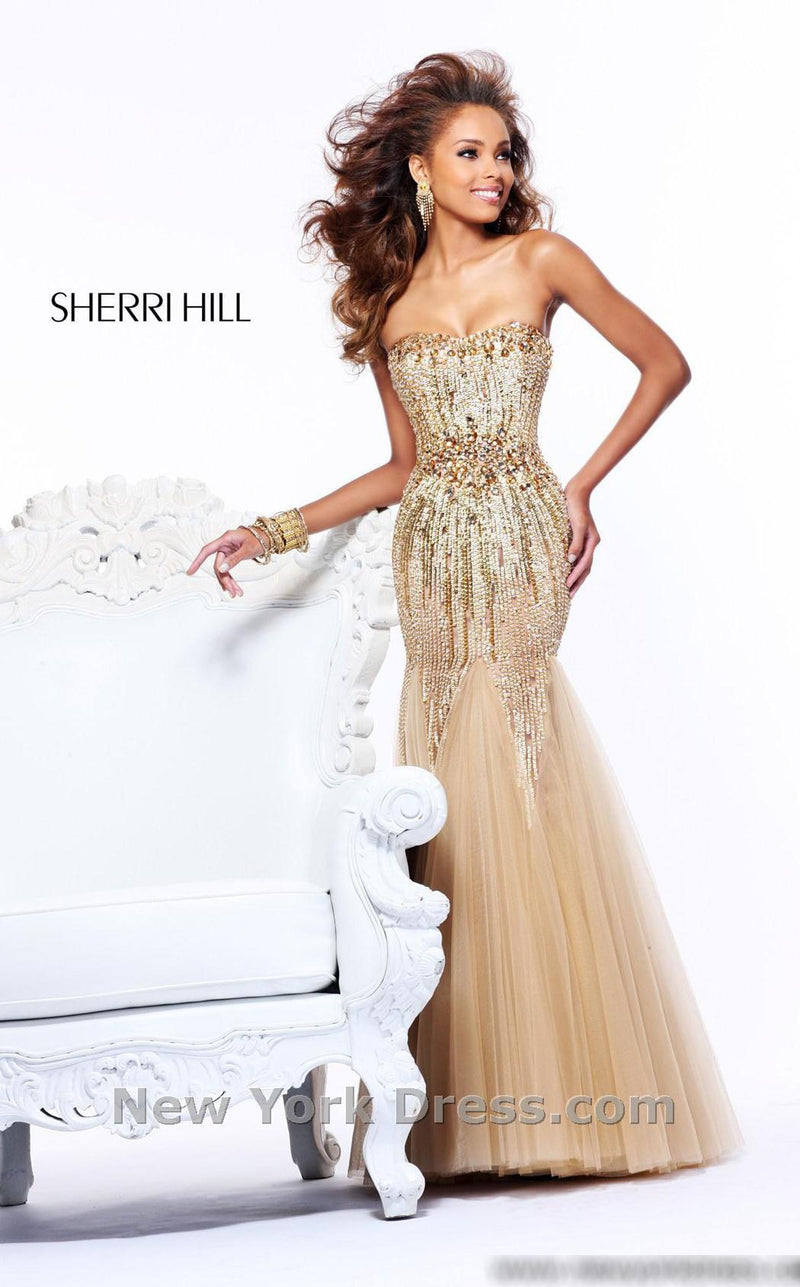 Sherri Hill 21166 Gold