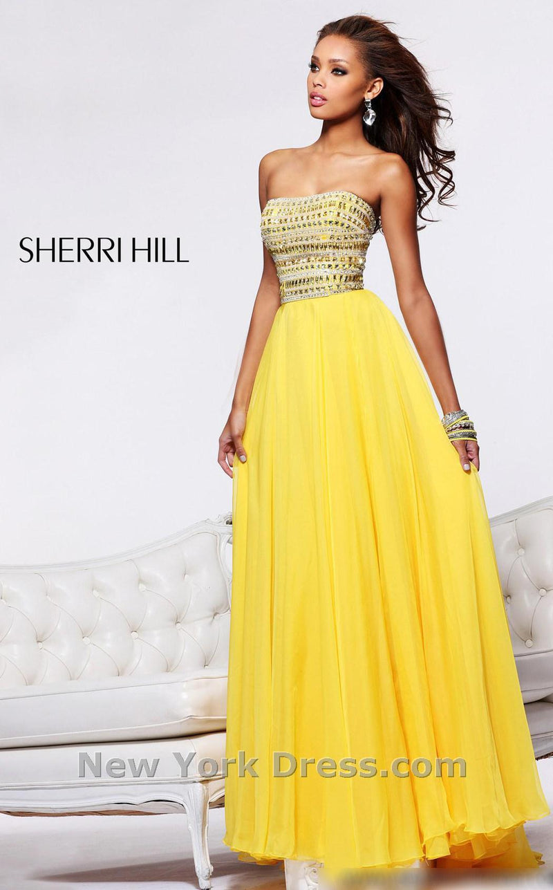 Sherri Hill 1539 Yellow