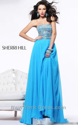 7 of 21 Sherri Hill 1539 Aqua