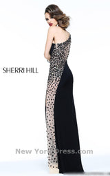 2 of 2 Sherri Hill 1540 Black/Nude