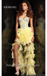 2 of 2 Sherri Hill 1543 Yellow