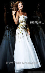 1 of 2 Sherri Hill 1566 Ivory/Nude