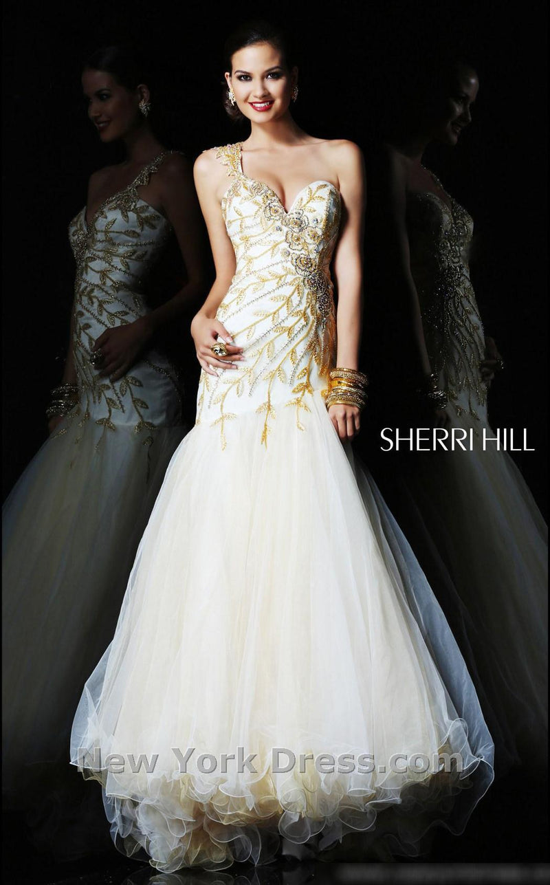 Sherri Hill 1572 Ivory/Gold