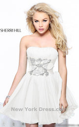 2 of 2 Sherri Hill 1595 Ivory