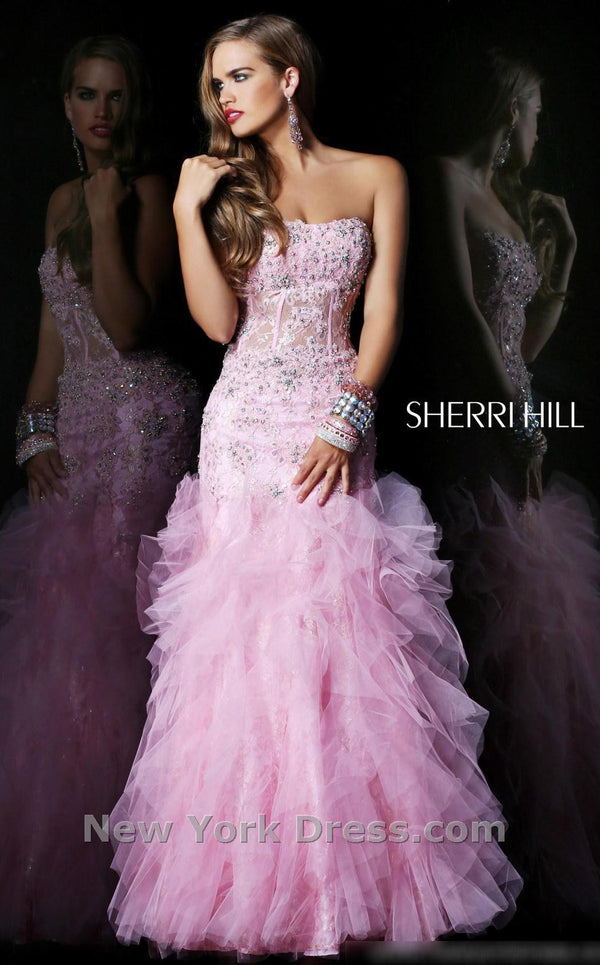 Sherri Hill 1598 Pink/Gold