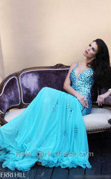 2 of 2 Sherri Hill 2972 Aqua