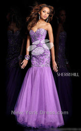 5 of 5 Sherri Hill 2974 Lilac/Silver