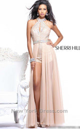 1 of 2 Sherri Hill 2975 Nude Multi