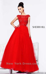 2 of 6 Sherri Hill 2984 Red