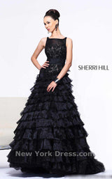 1 of 3 Sherri Hill 2985 Black