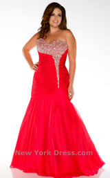 2 of 2 Mac Duggal 64473F Cherry Red