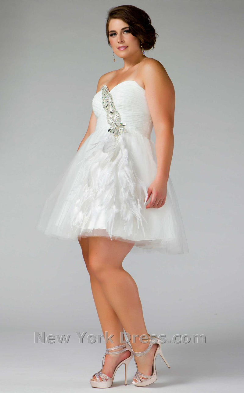 Mac Duggal 64475F White