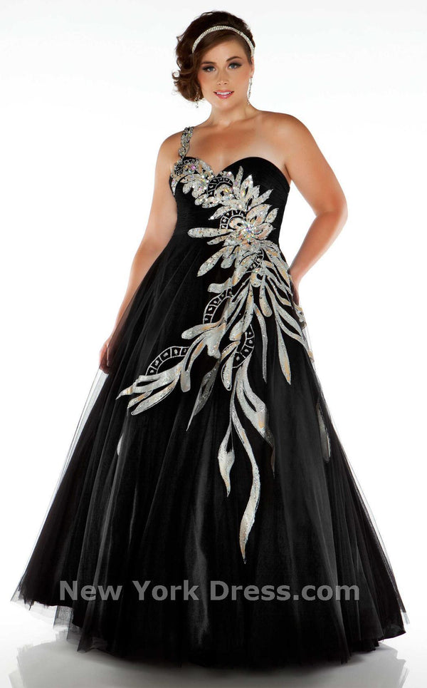 Mac Duggal 81851F Black/Silver