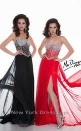 1 of 2 Mac Duggal 61285M Black/Silver