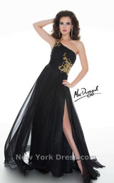 1 of 4 Mac Duggal 64403M Black/Gold