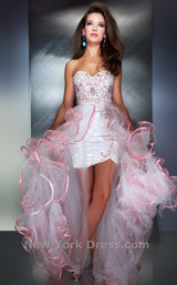 1 of 2 Mac Duggal 6357M White/Pink