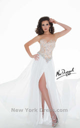 3 of 3 Mac Duggal 81838M Ivory/Nude