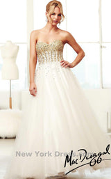 1 of 2 Mac Duggal 4960H Ivory/Gold