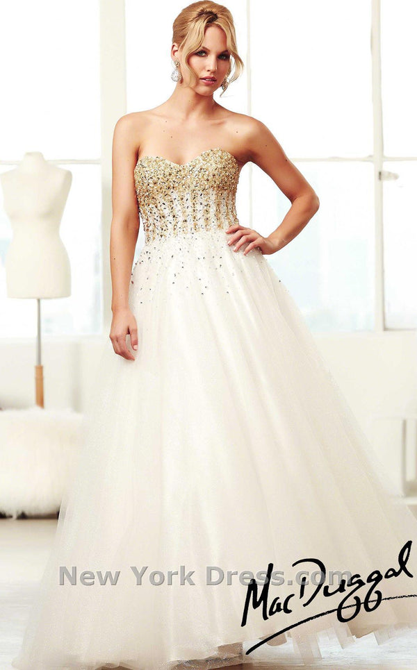 Mac Duggal 4960H Ivory/Gold