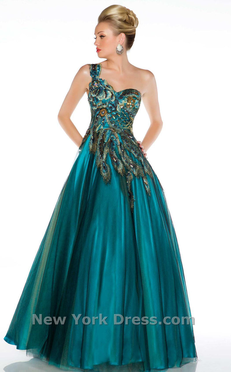 Mac Duggal 42834H Peacock