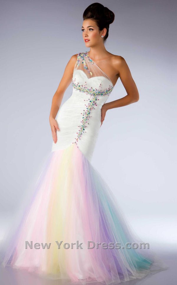 Mac Duggal 50169H Pastel Multi