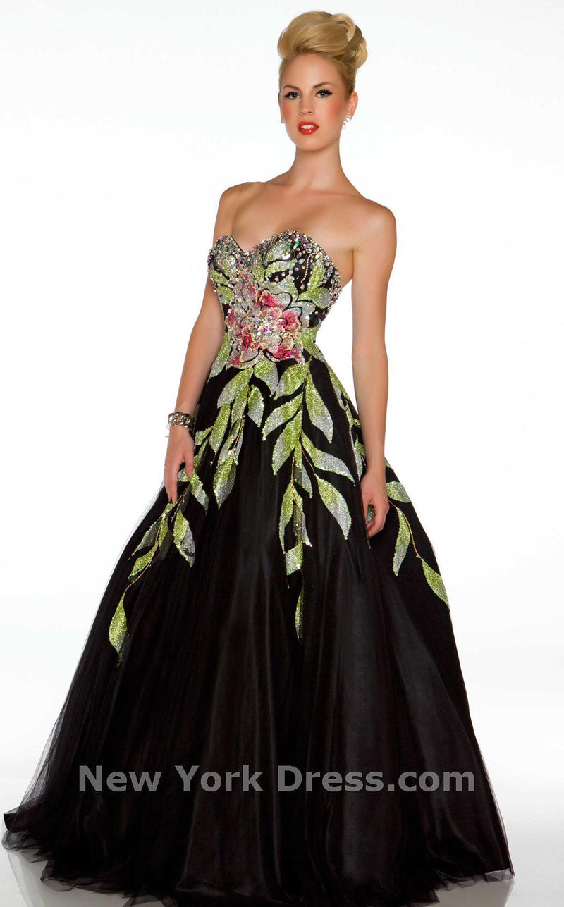 Mac Duggal 81729H Black Multi