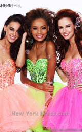 2 of 20 Sherri Hill 21101 Coral