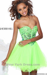 10 of 20 Sherri Hill 21101 Lime