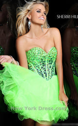 12 of 20 Sherri Hill 21101 Lime