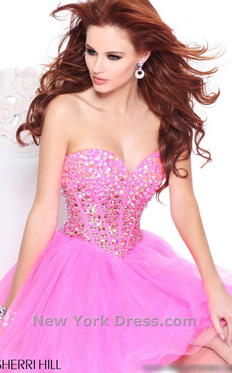 Sherri Hill 21101 Hot Pink