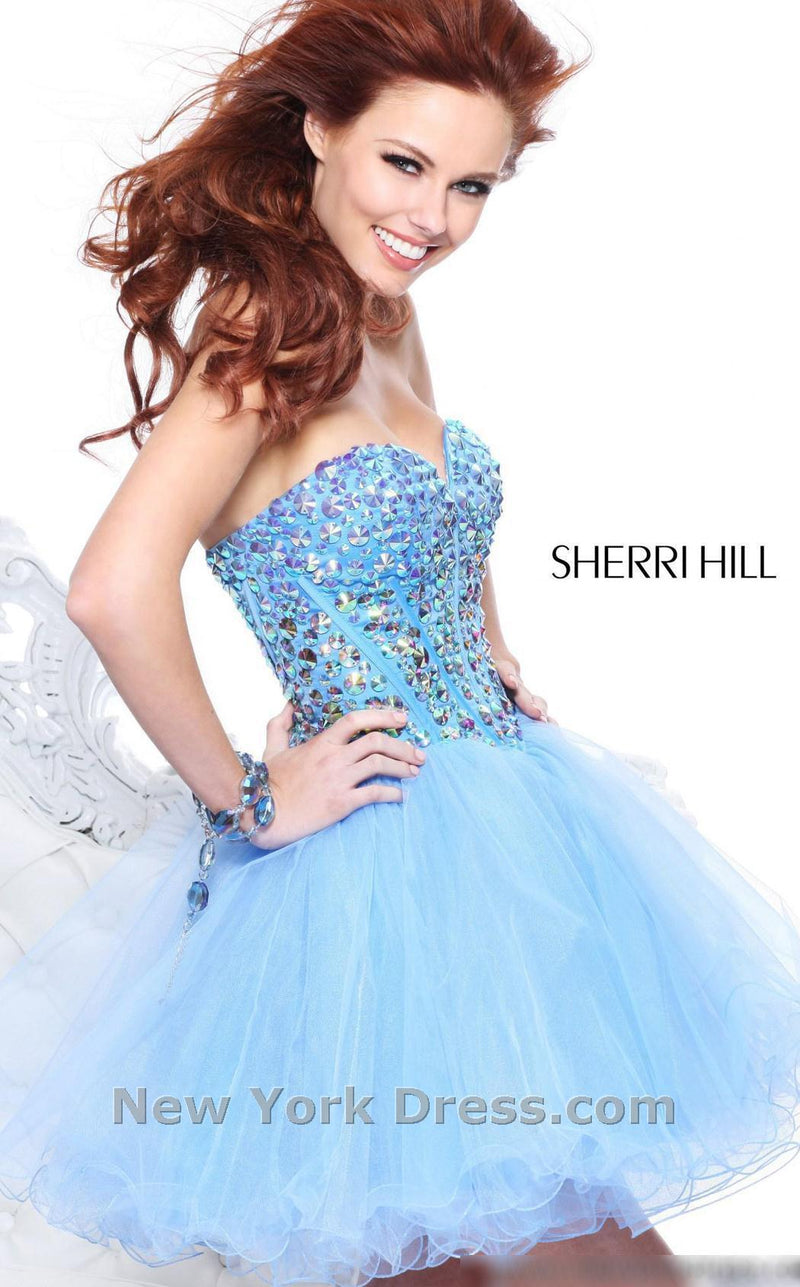 Sherri Hill 21101 Aqua/Pink