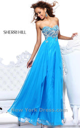 1 of 2 Sherri Hill 3867 Light Blue