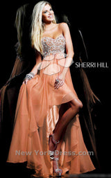 3 of 3 Sherri Hill 3869 Peach