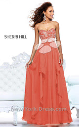 3 of 3 Sherri Hill 3874 Coral