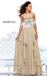 2 of 3 Sherri Hill 3874 Nude