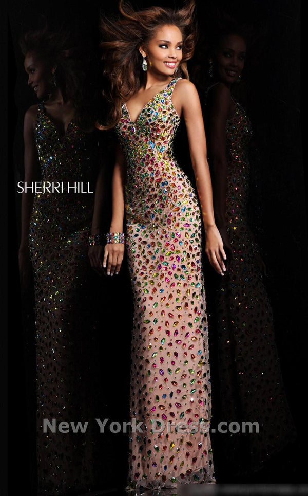 Sherri Hill 11010 Nude Multi