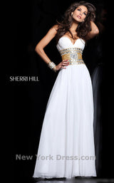 1 of 2 Sherri Hill 11019 Ivory/Gold