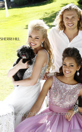 4 of 4 Sherri Hill 11022 White