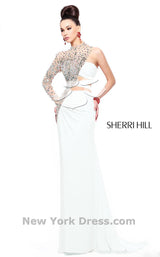 6 of 7 Sherri Hill 21002 Ivory/Nude